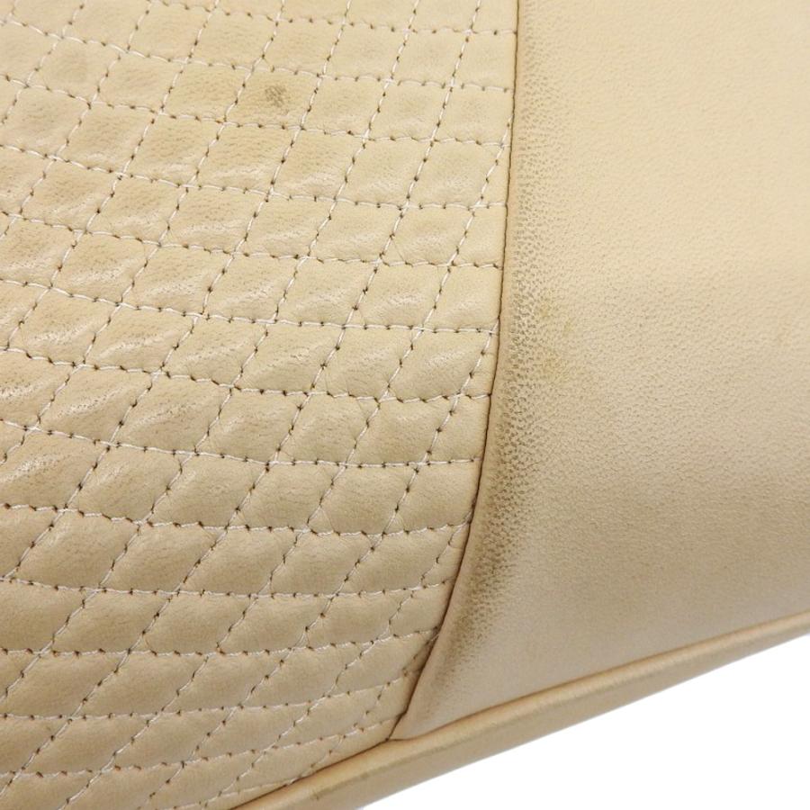 BALLY ハンドバッグ キルティング レザー ヴィンテージ ベージュ系 BALLY ハンドバッグ キルティング レザー ヴィンテージ ベージュ