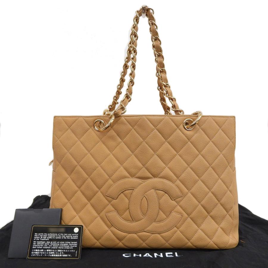 キャビアスキン シャネル CHANEL プチタイムレス チェーントートバッグ