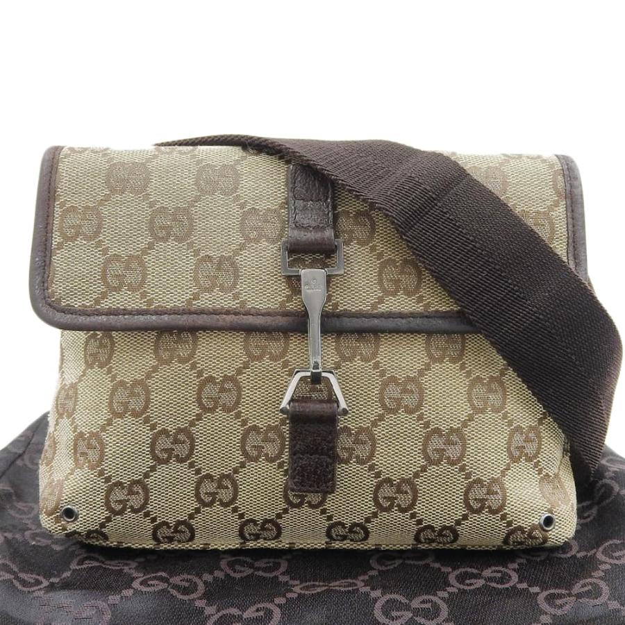 グッチ GGキャンバス ウエストバッグ ボディバッグ ブラウン 人気 GGキャンバス グッチ GUCCI ウエストバッグ 92543 001998 ボディバッグ