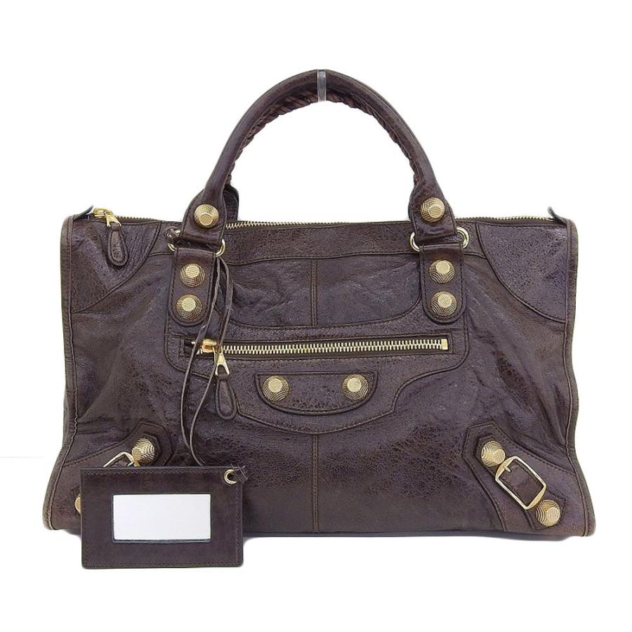 バレンシアガ Balenciaga ザ ジャイアントワーク ハンドバッグ レザー 茶 本物保証 Tk26b 高島屋質店 通販 Yahoo ショッピング