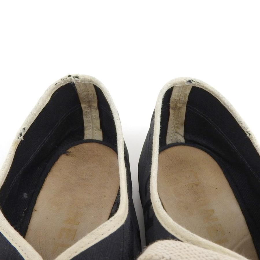 CHANEL シャネル ココマーク ロゴ キャンバス スニーカー 37 CHANEL（シャネル） ココマーク ロゴ スニーカー シューズ キャンバス