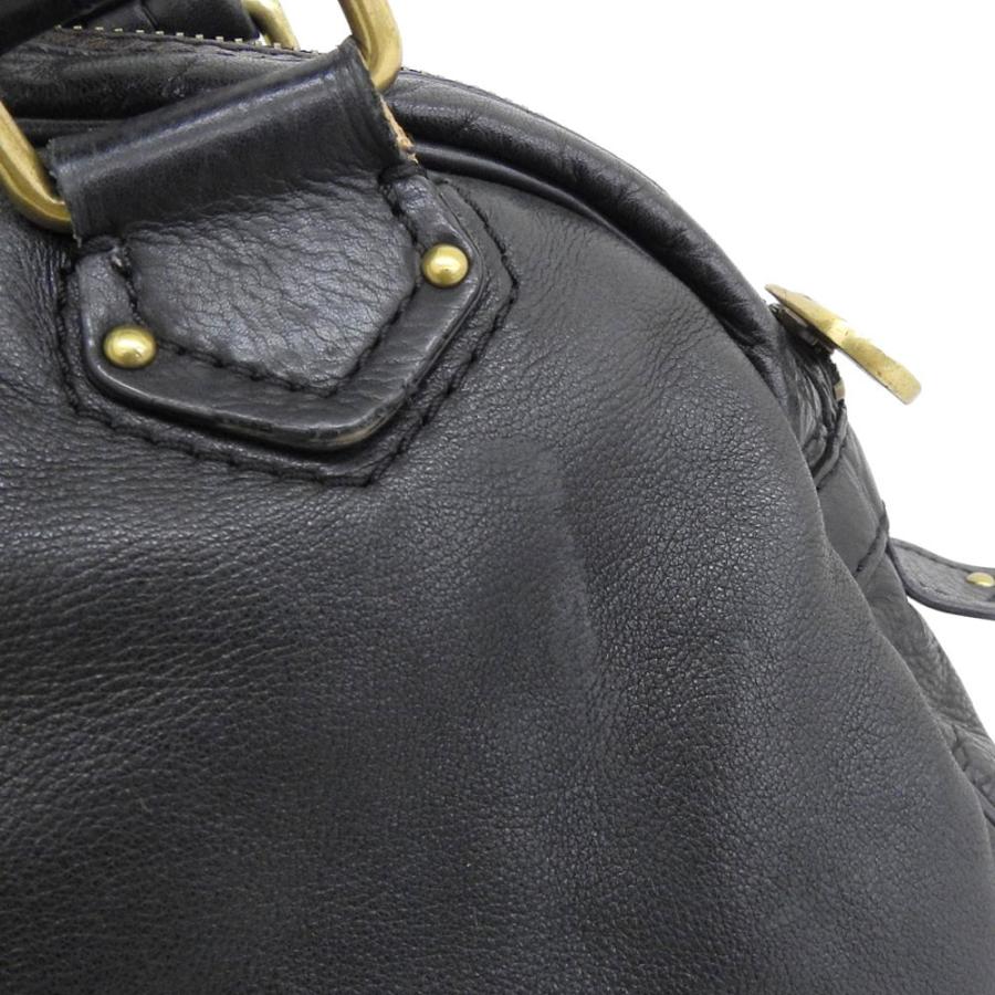 MARC JACOBS（マーク・ジェイコブス） レザー ハンドバッグ 黒 本物