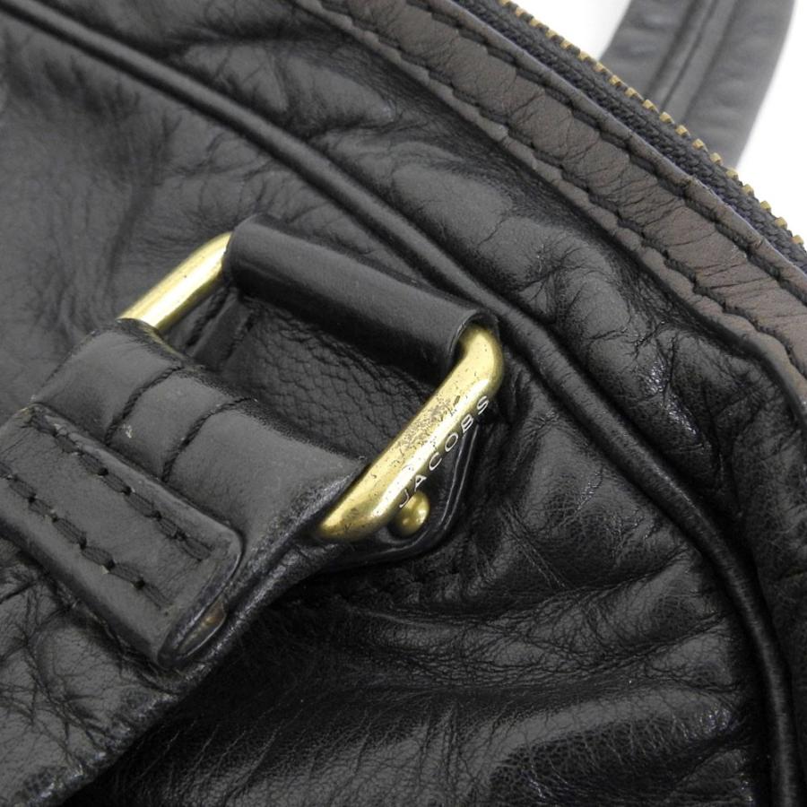 MARC JACOBS（マーク・ジェイコブス） レザー ハンドバッグ 黒 本物