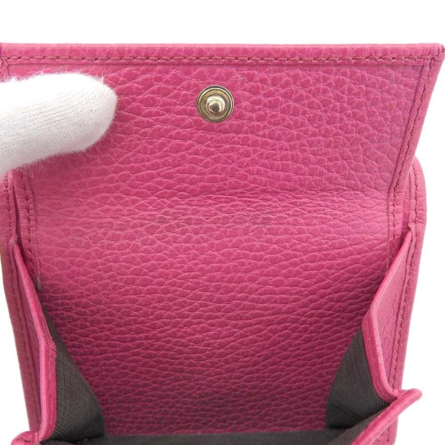 GUCCI（グッチ） 美品 スウィング 三つ折り財布 ピンク 368234 本物