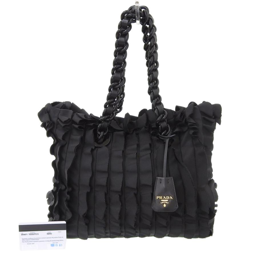 正規ＰＲＡＤＡ美品チェーン黒トートバッグ 楽天市場】【送料無料】 プラダ チェーン トートバッグ ブラック NERO