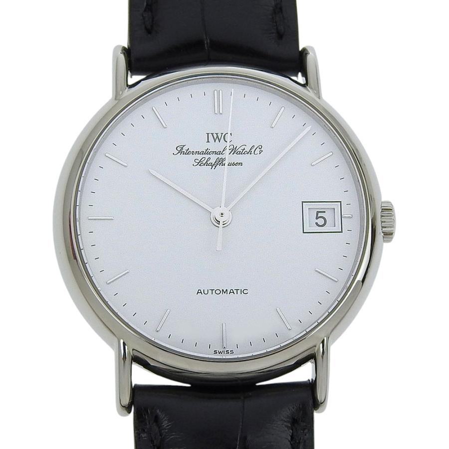 【本物保証】 保付 新品同様 IWC ポートフィノ デイト IW351320 白文字盤 SS レザー 自動巻 オートマ 34ミリ メンズ 腕時計 シンプル ポートフィノ IWC デイト IW351320 白文字盤 SS レザー 自動巻