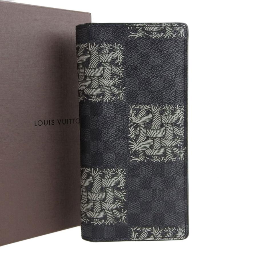 ルイヴィトン LOUIS VUITTON ダミエ グラフィット ポルトフォイユ ブラザ クリストファーネメス ロープ N61211 本物保証