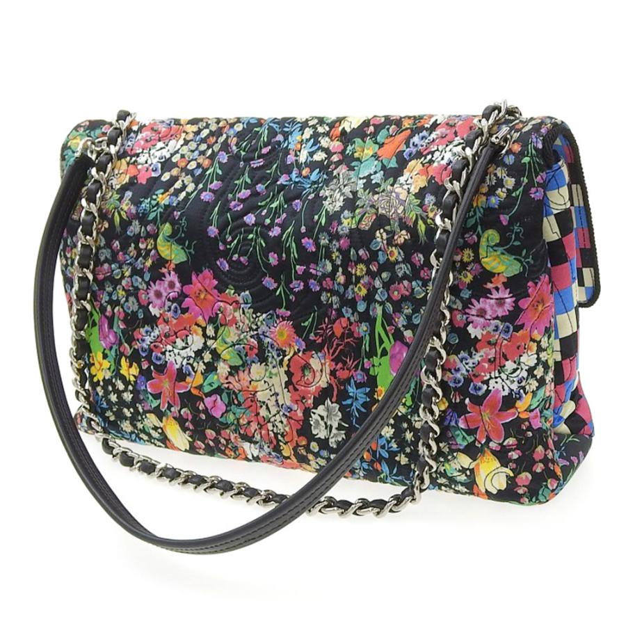 ETRO エトロ 花柄 ショルダーバッグ サテン レザー マルチカラー 1H664  