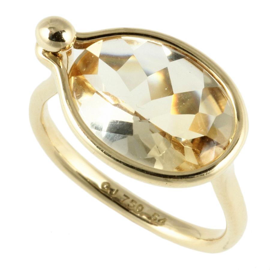 サヴァンナ ジョージジェンセン GEORG JENSEN リング K18YG シトリン