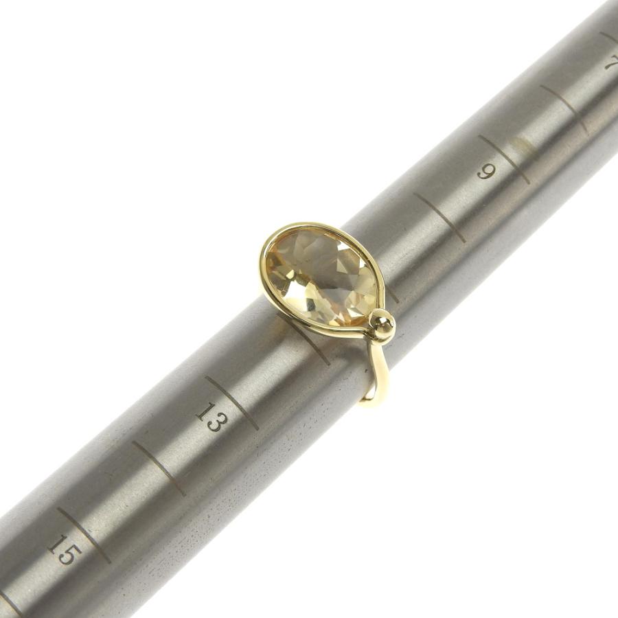 ジョージジェンセンリング指輪 AC925 54約14号   サヴァンナ ジョージジェンセン GEORG JENSEN リング K18YG シトリン