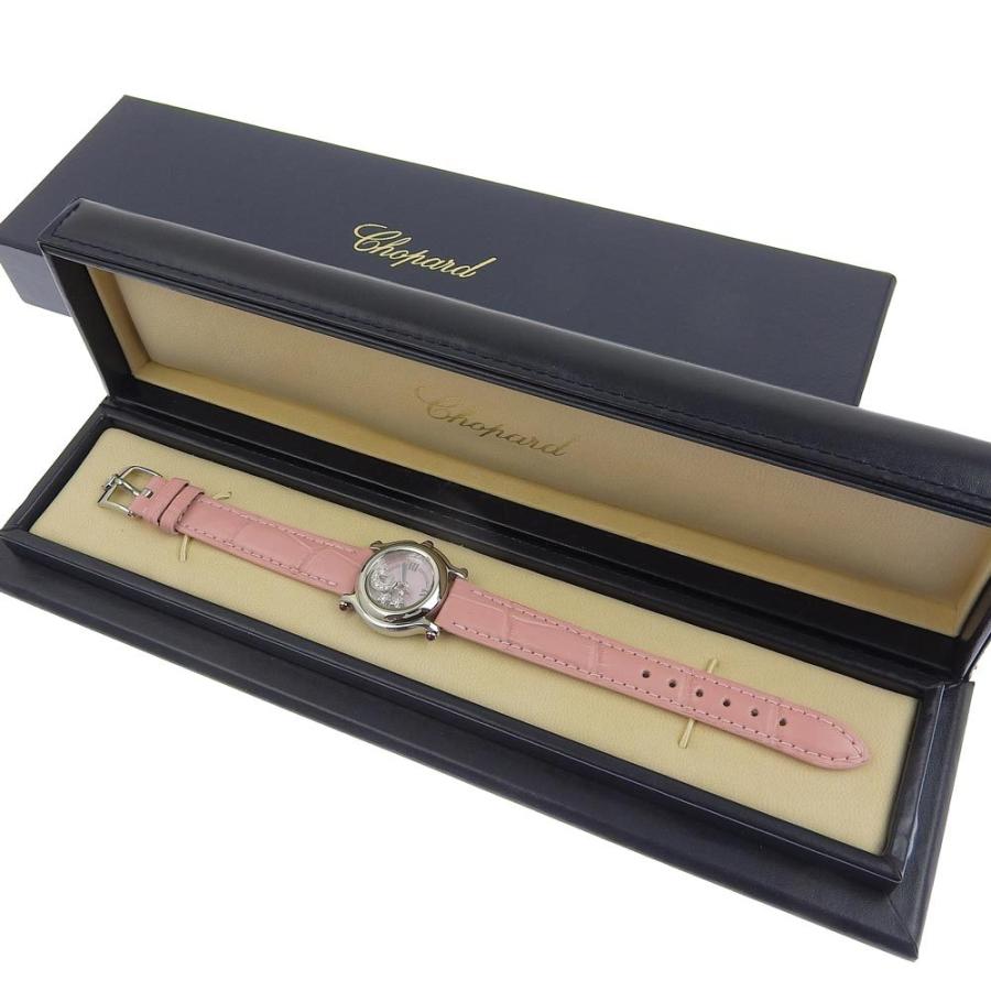 ショパール Copard 腕時計 ハッピースポーツ 5pダイヤ スクエア ピンク ショパール(Chopard)ショパール ハッピースポーツ スクエア ミニ