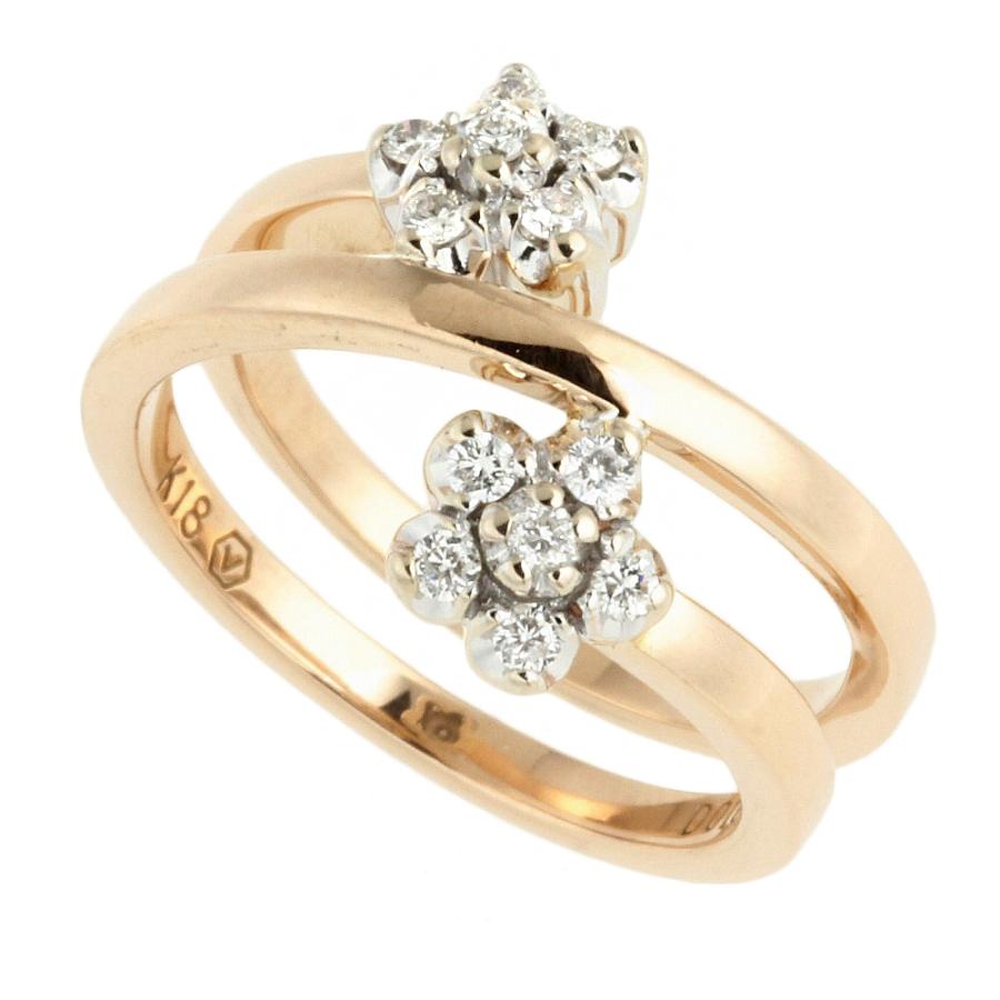 VENDOME AOYAMA ヴァンドーム青山リングK18 フラワーダイヤ