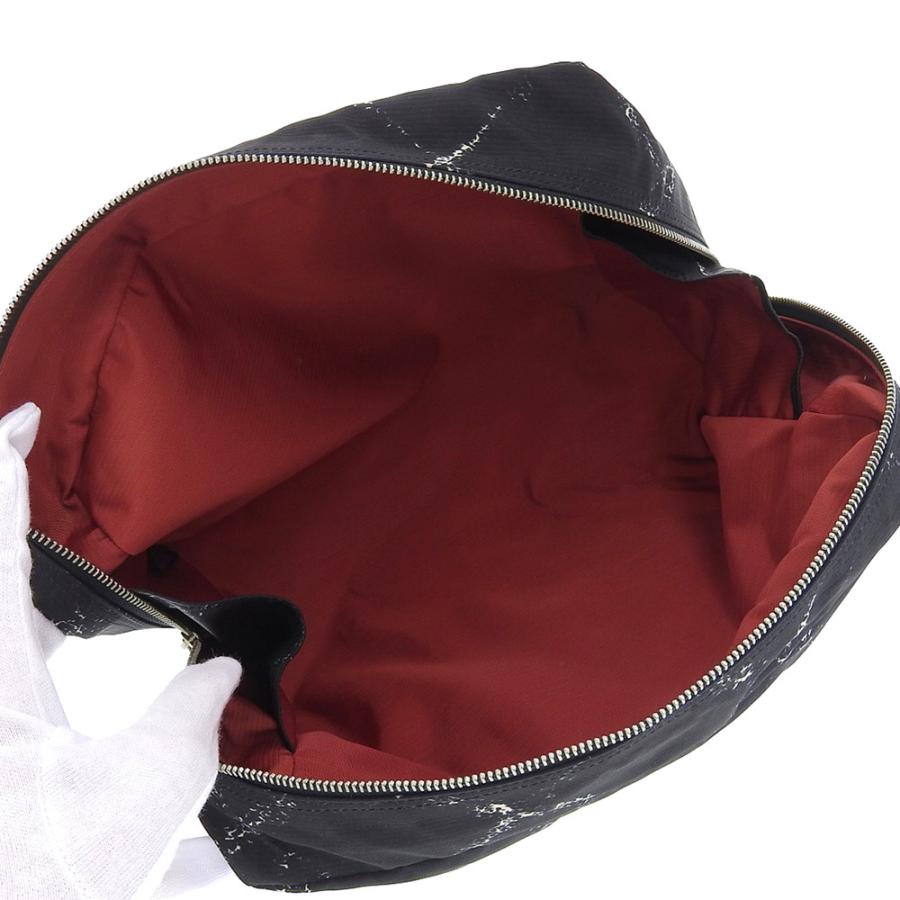 シャネル CHANEL 旧トラベルライン ポーチ ナイロン 黒 シール付 5番台