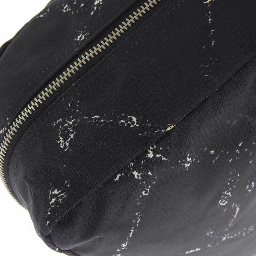 シャネル CHANEL 旧トラベルライン ポーチ ナイロン 黒 シール付 5番台