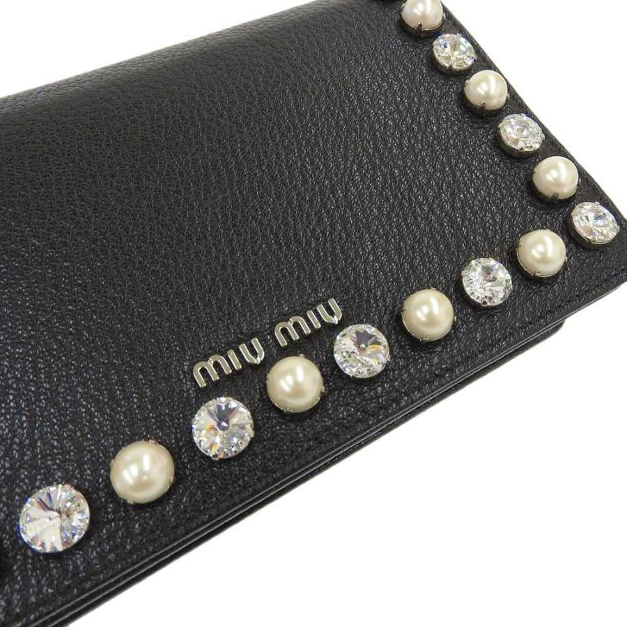 AVATI 本物保証 美品 ミュウミュウ MIUMIU パーティーバッグ ビジュー  