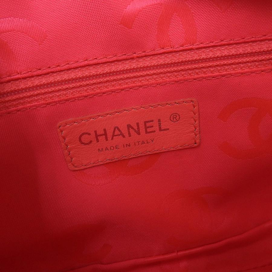 CAMBON シャネル CHANEL カンボンライン ショルダーポーチ パイソン 白