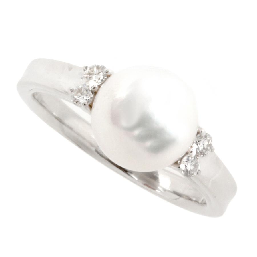 累計販売2万枚突破！ リング Pt900 アコヤ真珠/ダイヤモンド