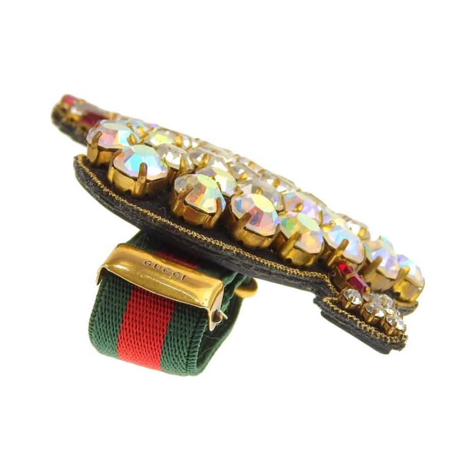 GUCCI（グッチ） ピアスド ハート ブレスレット ラインストーン