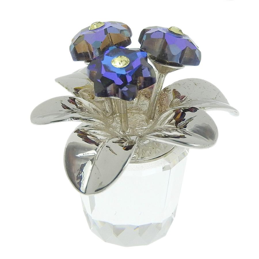 SWAROVSKI（スワロフスキー） 置物 鉢植え 花 フラワー クリスタル