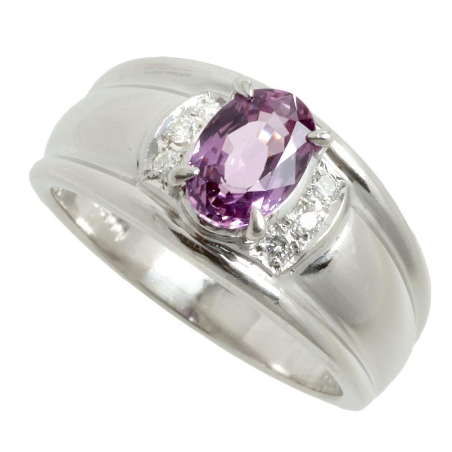 リング 指輪 プラチナ Pt900 バイオレットサファイヤ 1.31ct