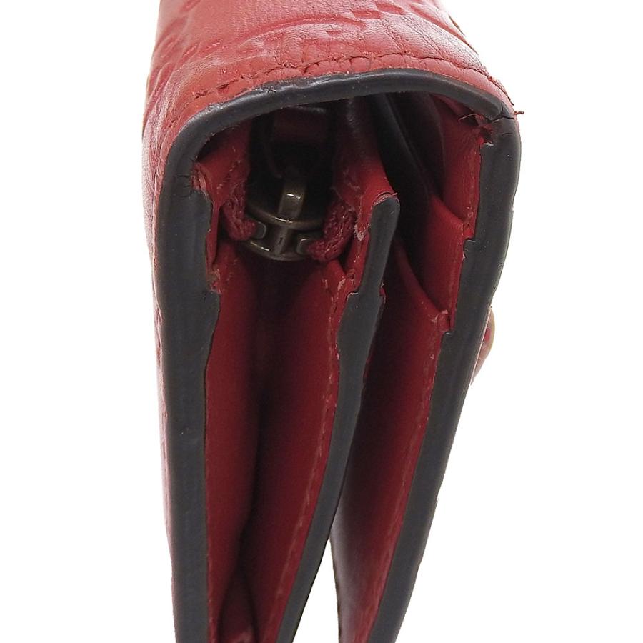 未使用　GUCCI グッチ　シマ　レザー二つ折り折り財布　濃茶　箱付き GUCCI グッチ グッチシマ 二つ折り財布 ホック付折財布