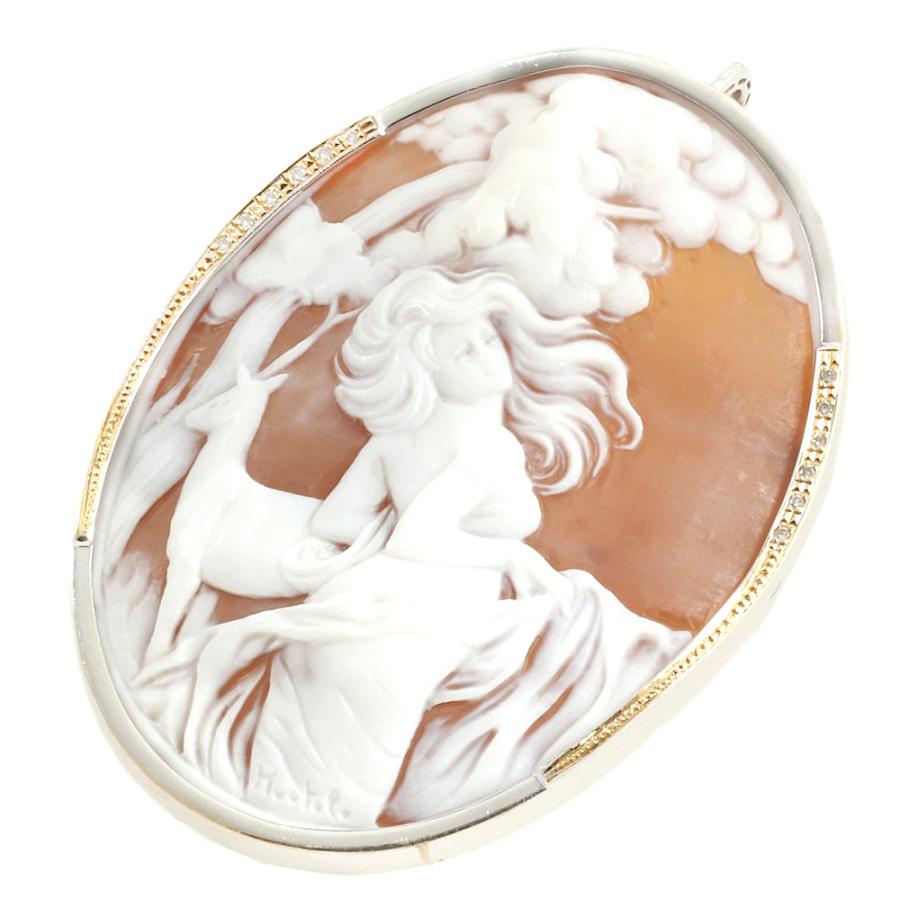 diluca シェル カメオ K18 diluca シェル カメオ K18