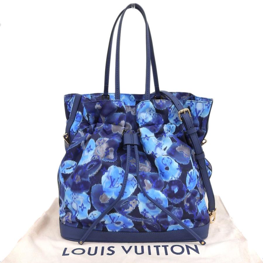 ルイヴィトン LOUIS VUITTON イカット フラワー ノエフルMM 巾着バッグ  