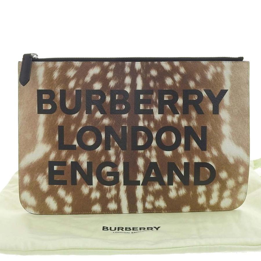 BURBERRY バーバリー ロンドン LONDON レオパード クラッチバッグ 