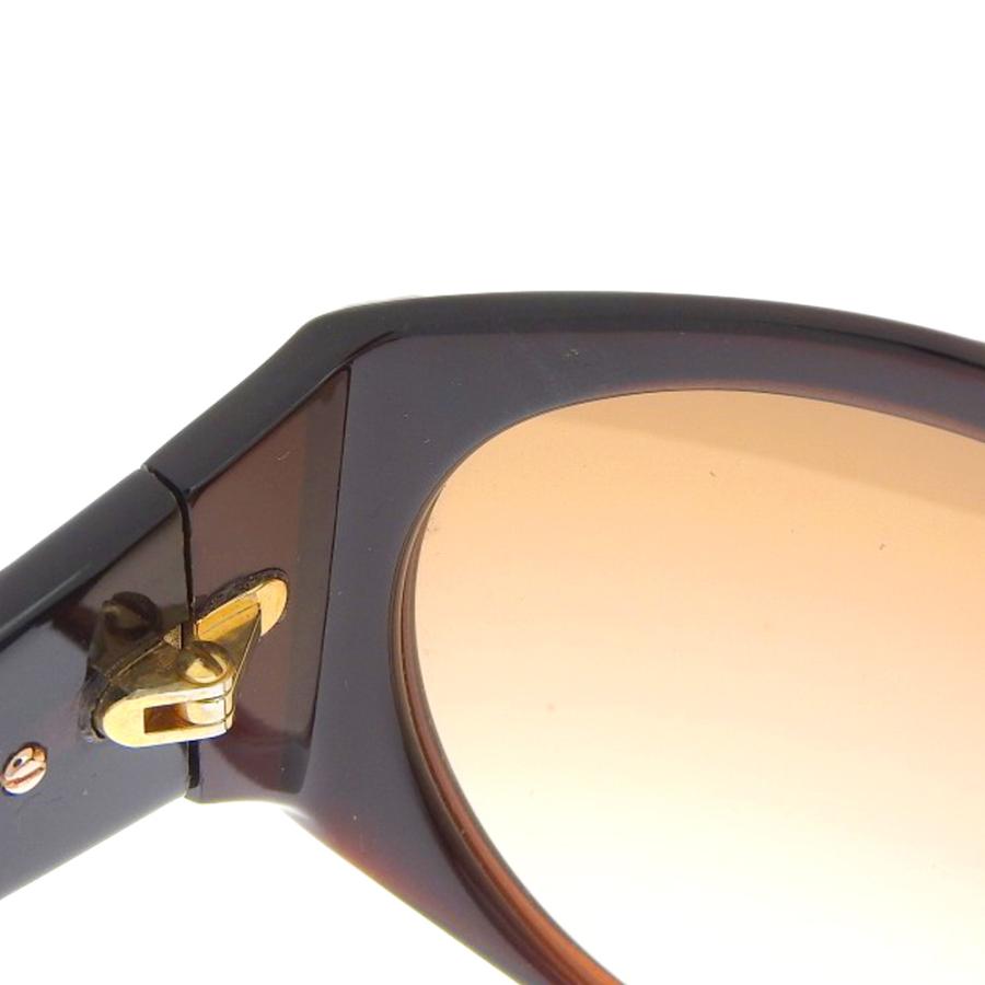 ジバンシー GIVENCHY サイドラインストーン ロゴ サングラス ブラウン