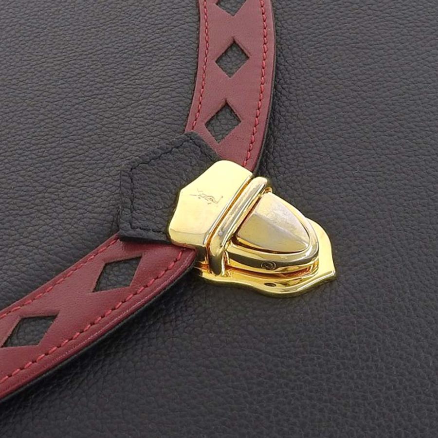 YSL イヴサンローラン 2WAYダイヤカットショルダーバッグ Yves Saint Laurent イヴサンローラン YSL ロゴ ダイヤカット