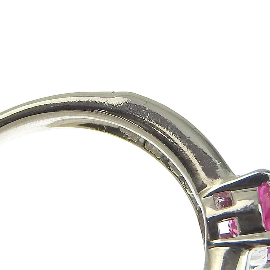 Pt900ピンクサファイヤリング　新品未使用品 楽天市場】Pt900 ピンクサファイア ＆ ダイヤモンド リング上品