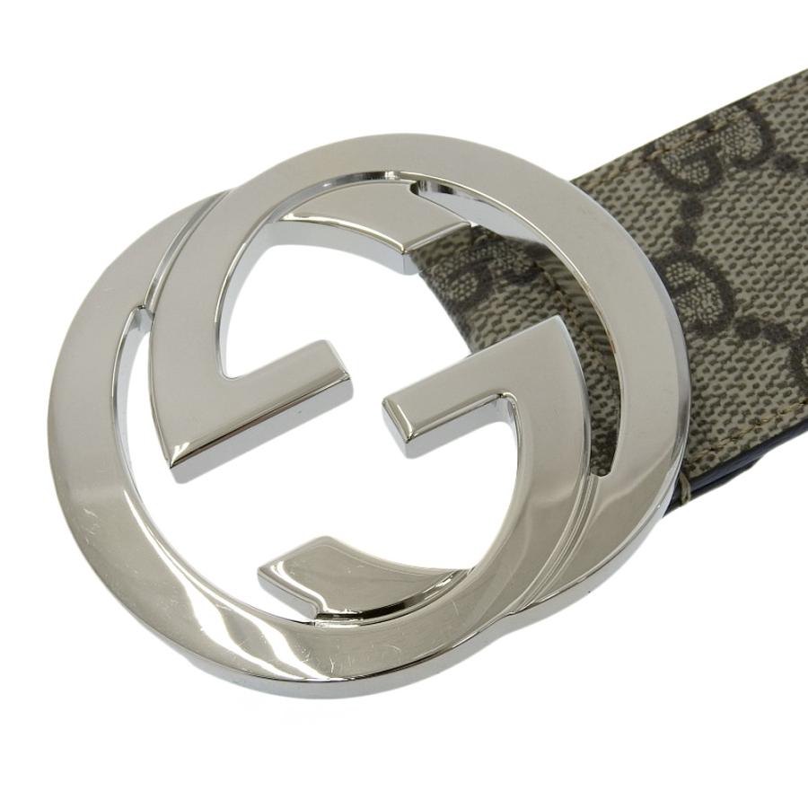 GUCCI グッチ GGスプリーム インターロッキングG バックルベルト インターロッキングG バックル付き ベルト ・GGスプリーム