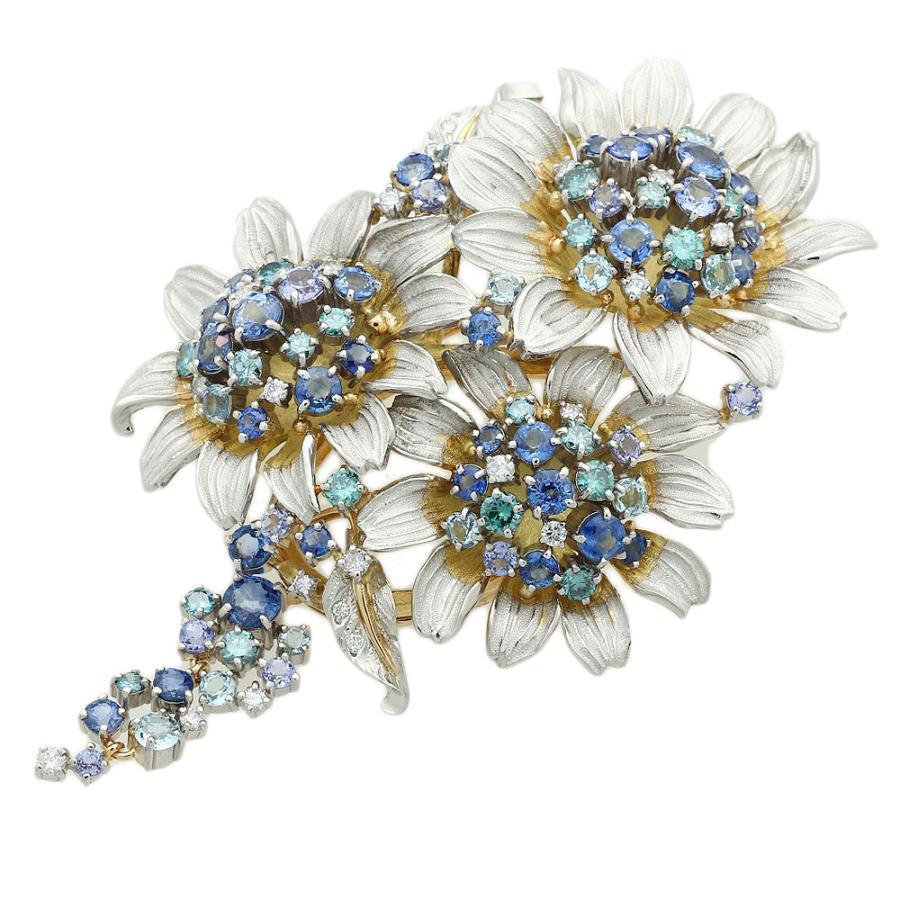 石川暢子 NOBUKO ISHIKAWA ペンダント付ブローチ K18YG Pt900