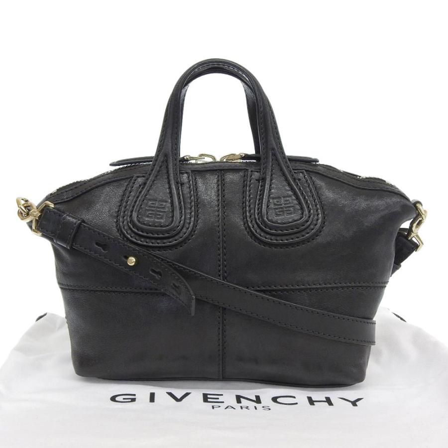 ジバンシー GIVENCHY ナイチンゲール 2WAYバッグ ハンドバッグ ショルダーバッグ 斜め掛け ブラック MA1104 本物保証 布袋