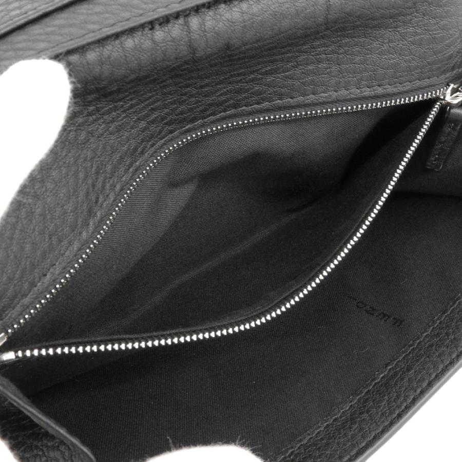 フェンディ　FENDI 折り財布　二つ折り　黒　ブラック　FFロゴ FFスクエア 二つ折り財布 レザー ブラック | Fendi