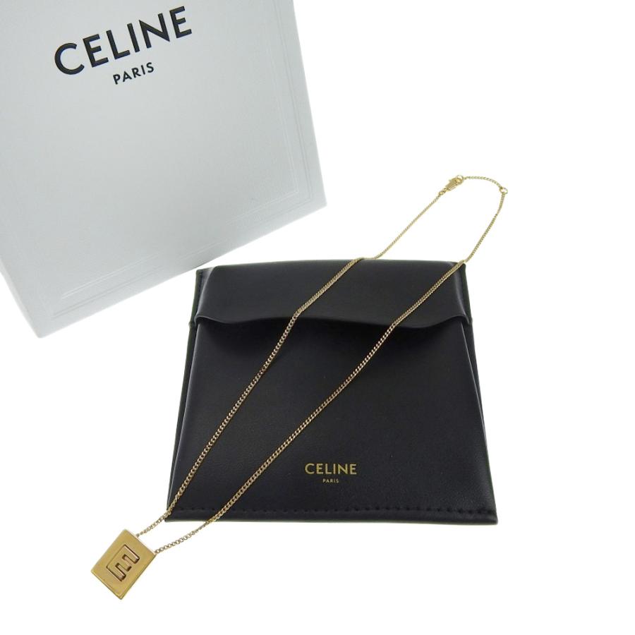 CELINE セリーヌ アルファベット E ロゴ ネックレス 希少 レア CELINE セリーヌ アルファベット E ロゴ ネックレス 希少 レア