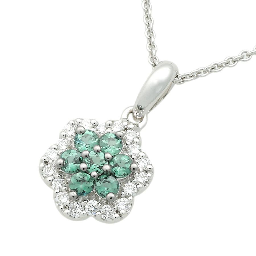 K18WGネックレス ♥0.11カラット✨メレダイヤモンド ネックレス K18WG メレアレキサンドライト 0.20ct メレダイヤ 0.11ct