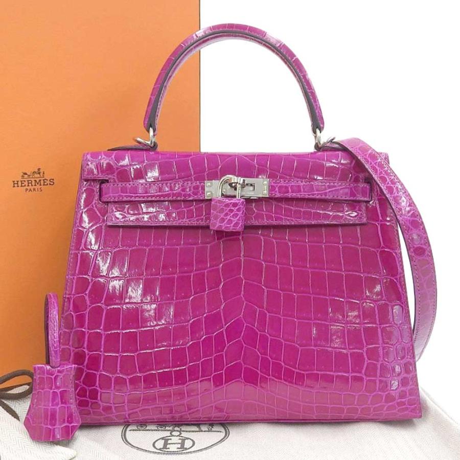 Kelly エルメス HERMES ケリー25 2WAYバッグ クロコ Kelly エルメス HERMES ケリー25 2WAYバッグ クロコ