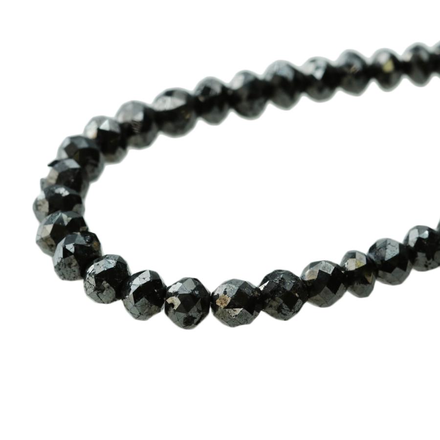 ネックレス 約20.6g K18WG ブラックダイヤ 100.0ct 100 ct 100