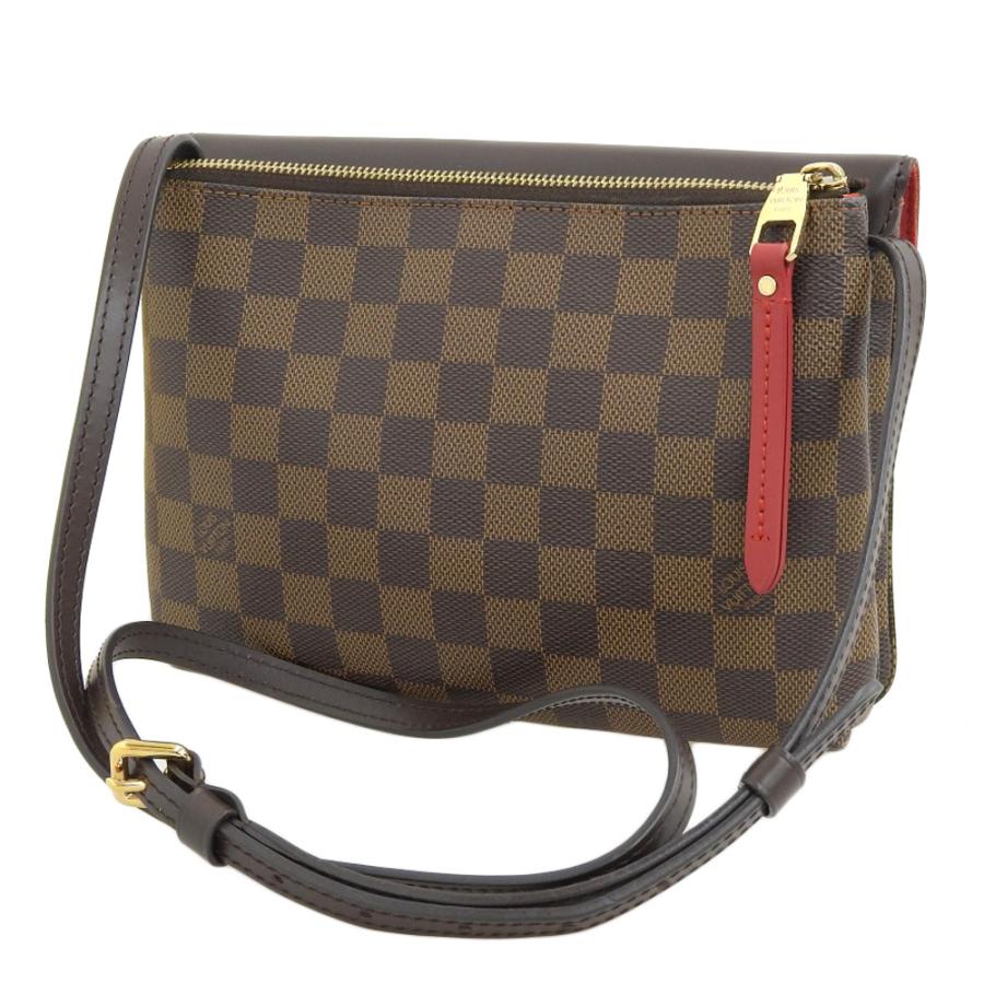 ルイヴィトン LOUIS VUITTON ダミエ トワイス 斜め掛け ショルダーバッグ エベヌ N48259 本物保証 布袋付 超美品