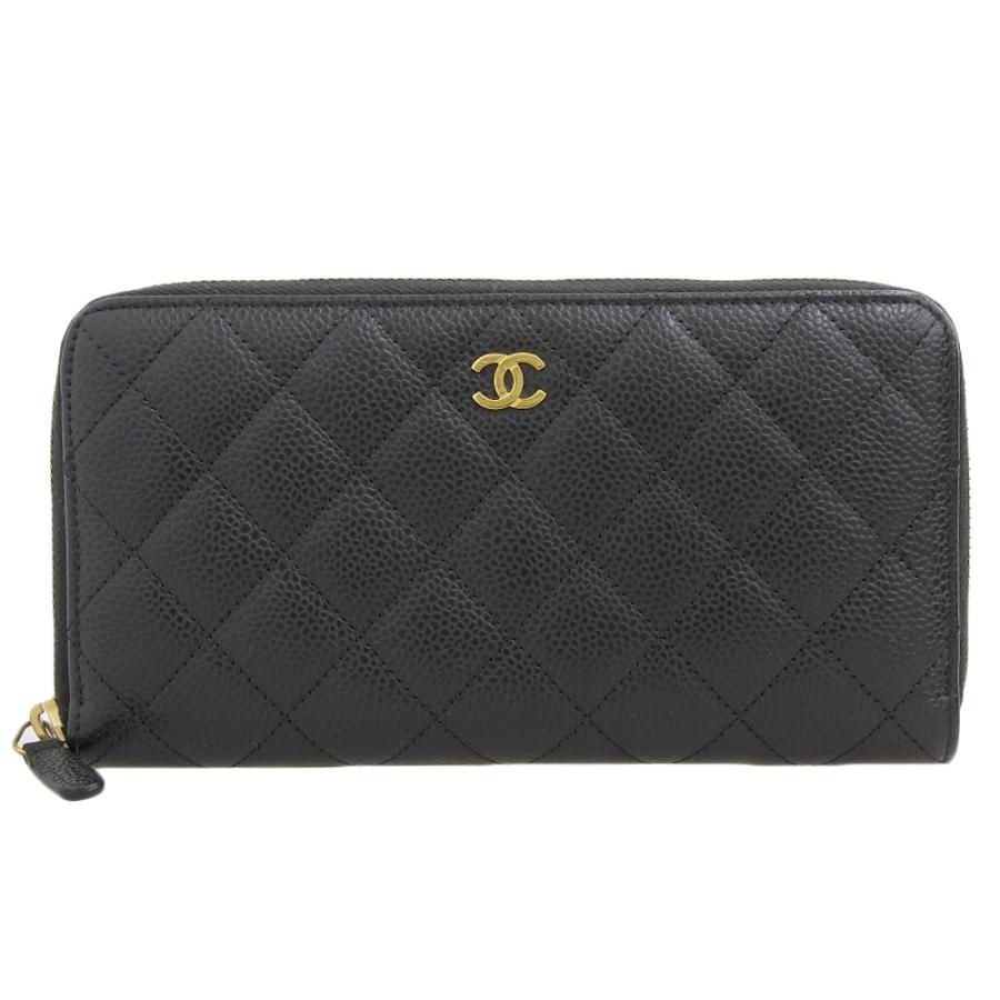 CHANEL（シャネル） ココマーク ロゴ ラウンドファスナー長財布 A50097