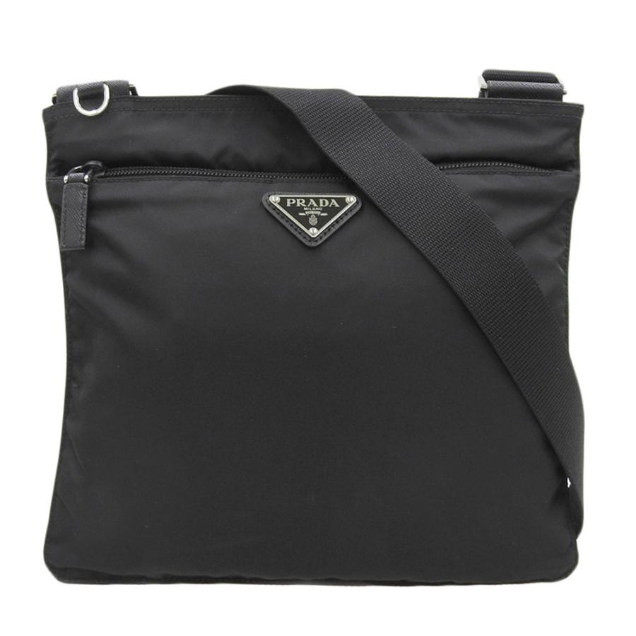 PRADA プラダ ショルダーバッグ 1BH978 バッグ ナイロン ブラック 斜め 