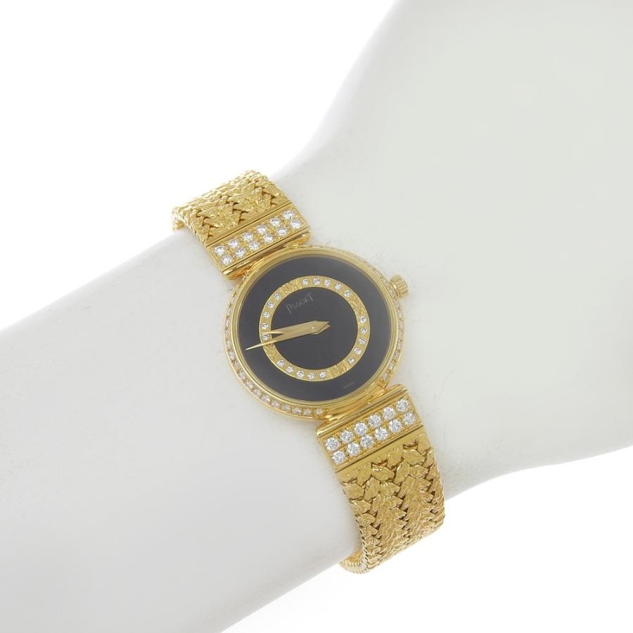 PIAGET ピアジェ 黒文字盤 文字盤 ベゼル ラグ ダイヤモンド