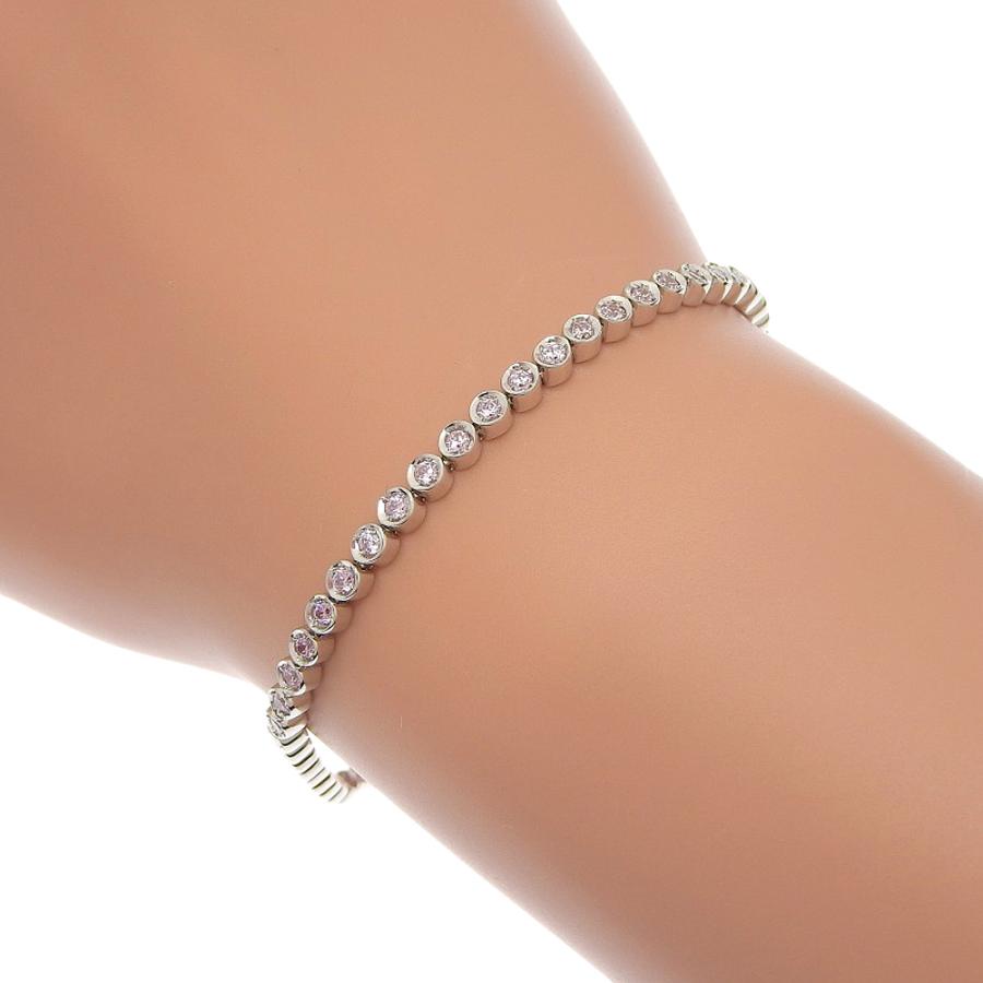 JINMI スタージュエリー テニス ブレスレット Silver800 スタージュエリー STAR JEWELRY テニス ブレスレット K18WG 人造
