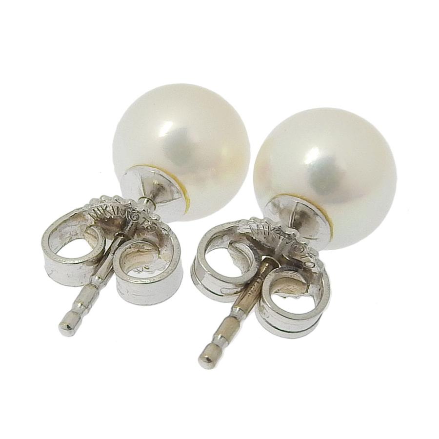 mikimoto ピアス　一粒パール 楽天市場】ミキモト アコヤパール ピアス 8.2mm K18WG 一粒