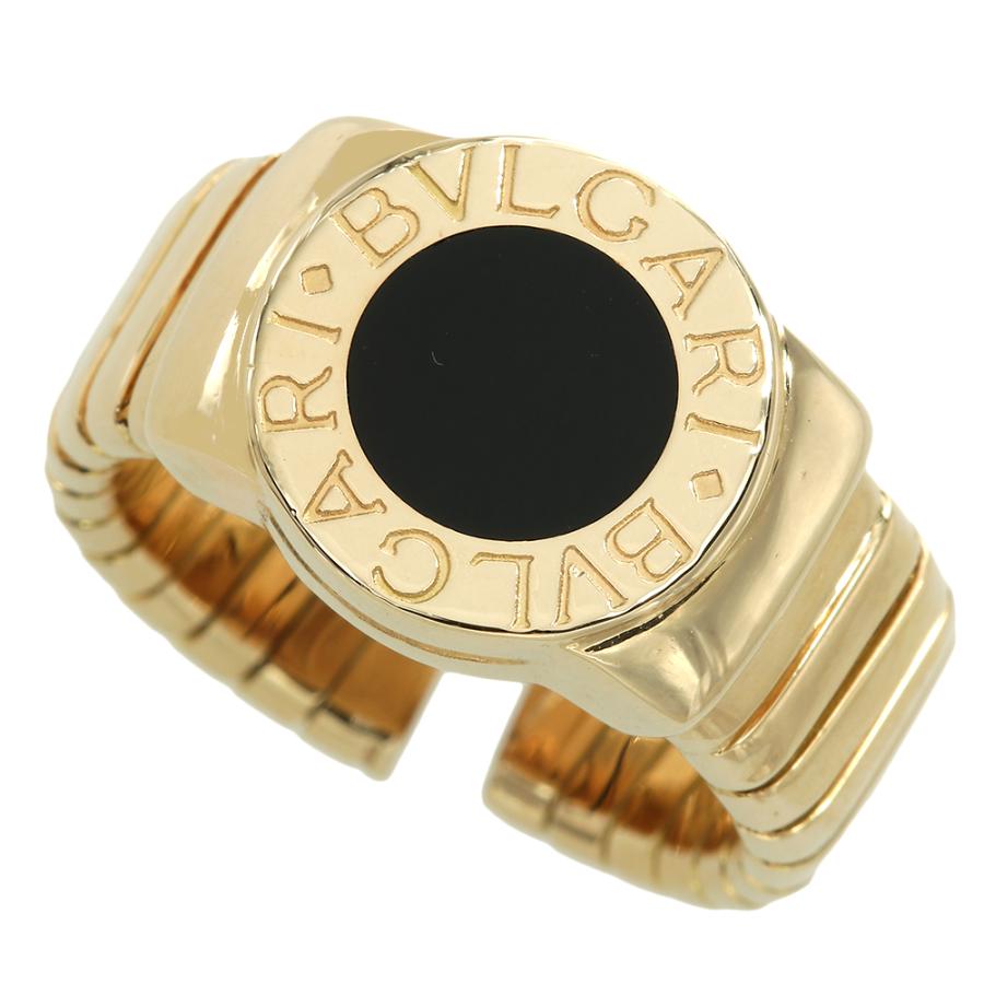 ブルガリ BVLGARI トゥボガスリング オニキス リング 指輪 K18YG 約13 
