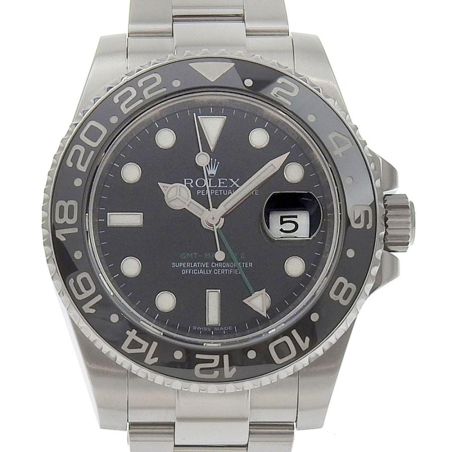 GMTマスターII ロレックス ROLEX GMTマスター2 116710LN 黒文字盤 SS