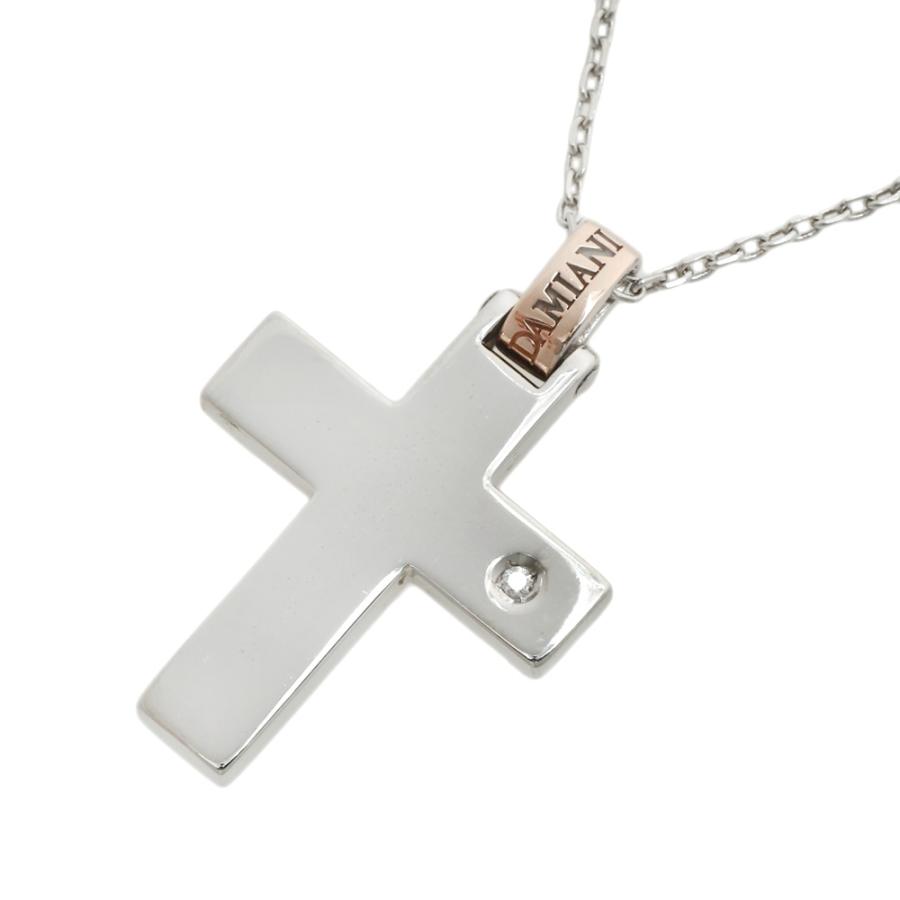 DAMIANI（ダミアーニ） クロスモチーフ ネックレス K18WG ホワイト 