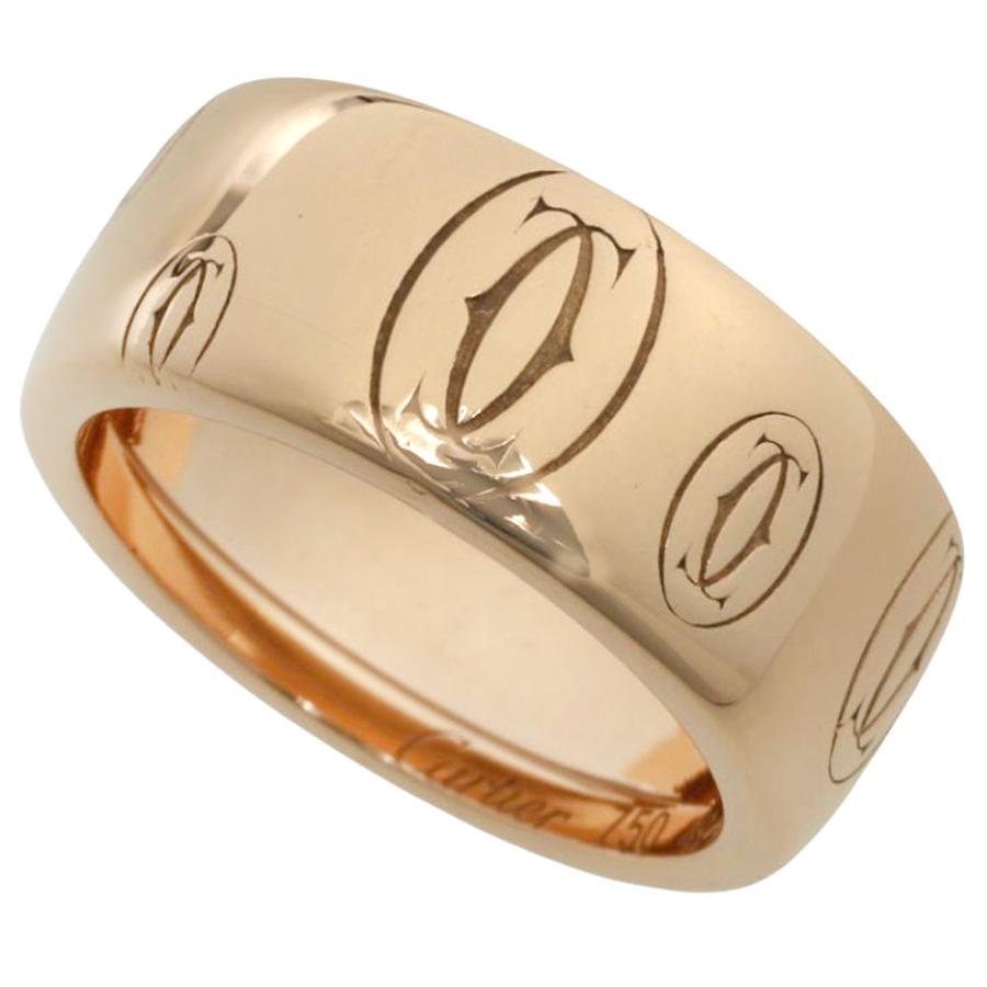 紫陽花様カルティエ Cartier ハッピーバースデー 9号49 ピンクゴールド Cartier（カルティエ） ハッピーバースデー リング 指輪 K18PG ピンク