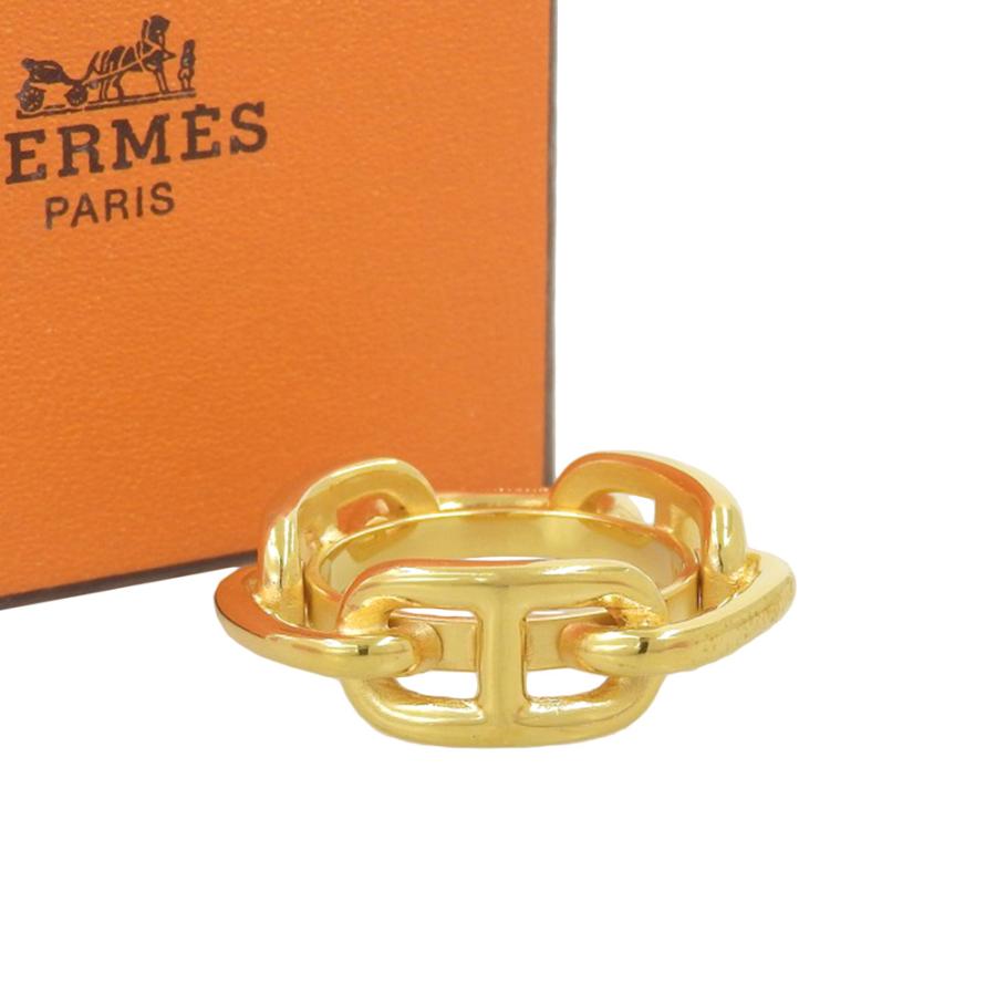 HERMES エルメス ルガテ シェーヌダンクル スカーフリング 本物保証 箱  